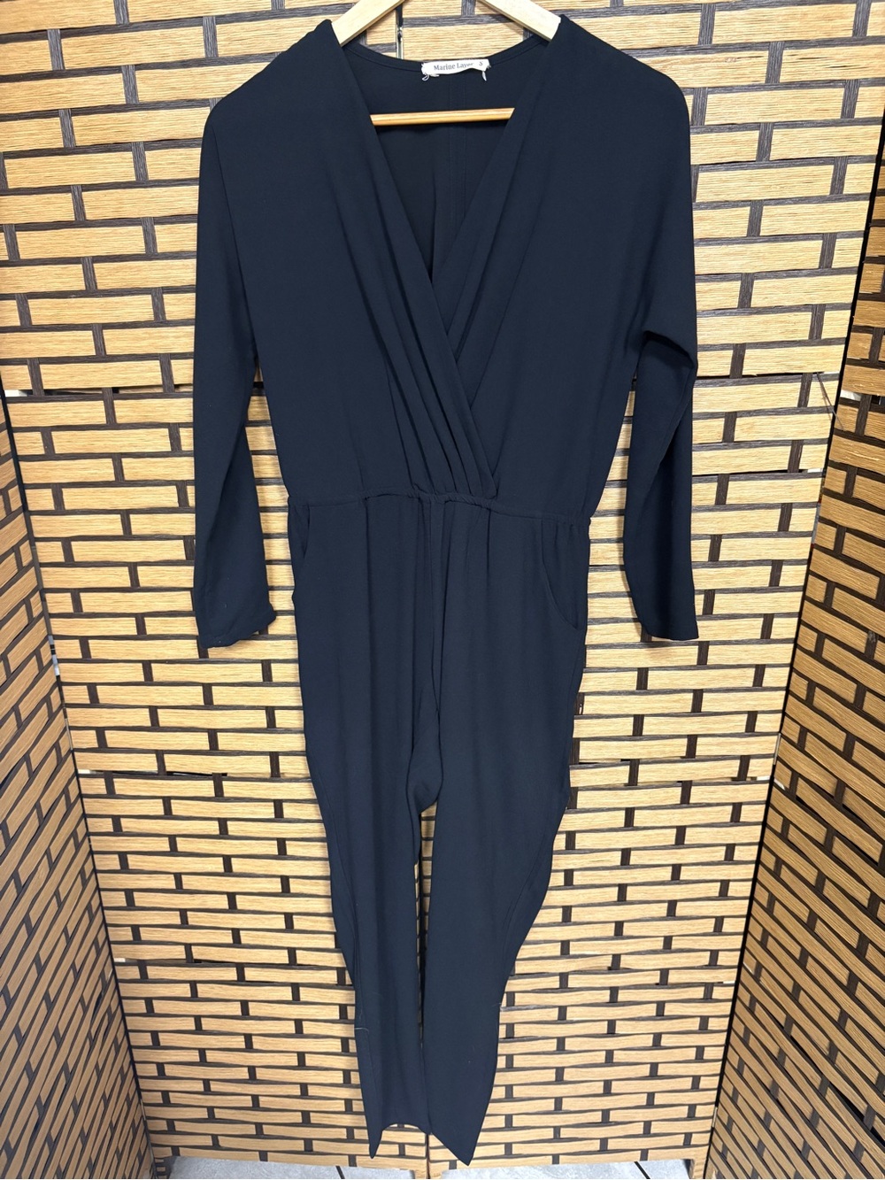 Marine layer black jumpsuit size small